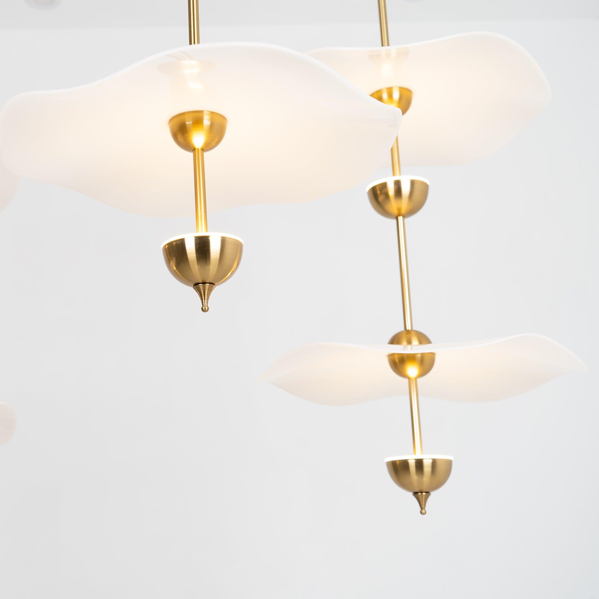 Lusso Wave Double Biscuit Pendant Light