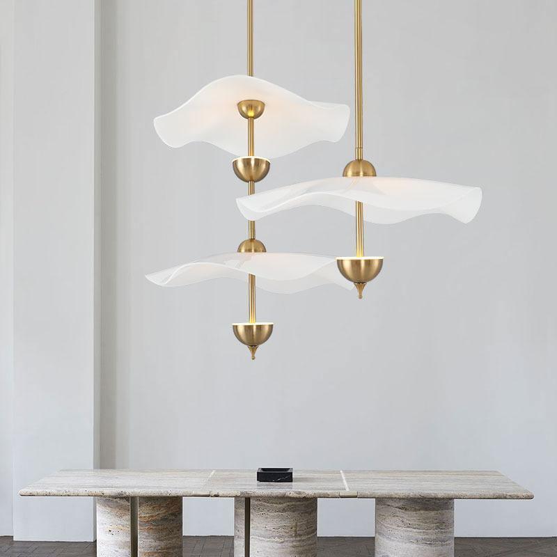 Lusso Wave Double Biscuit Pendant Light