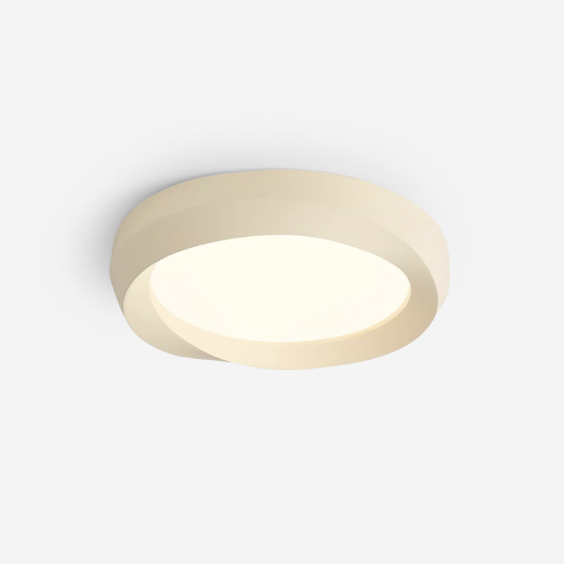 Ceiling Lamp Resin with Soft Curved Frame in Neutral Tones - Letslighting