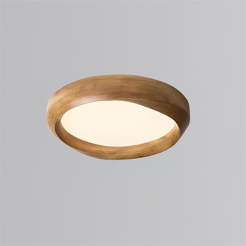 Ceiling Lamp Resin with Soft Curved Frame in Neutral Tones - Letslighting