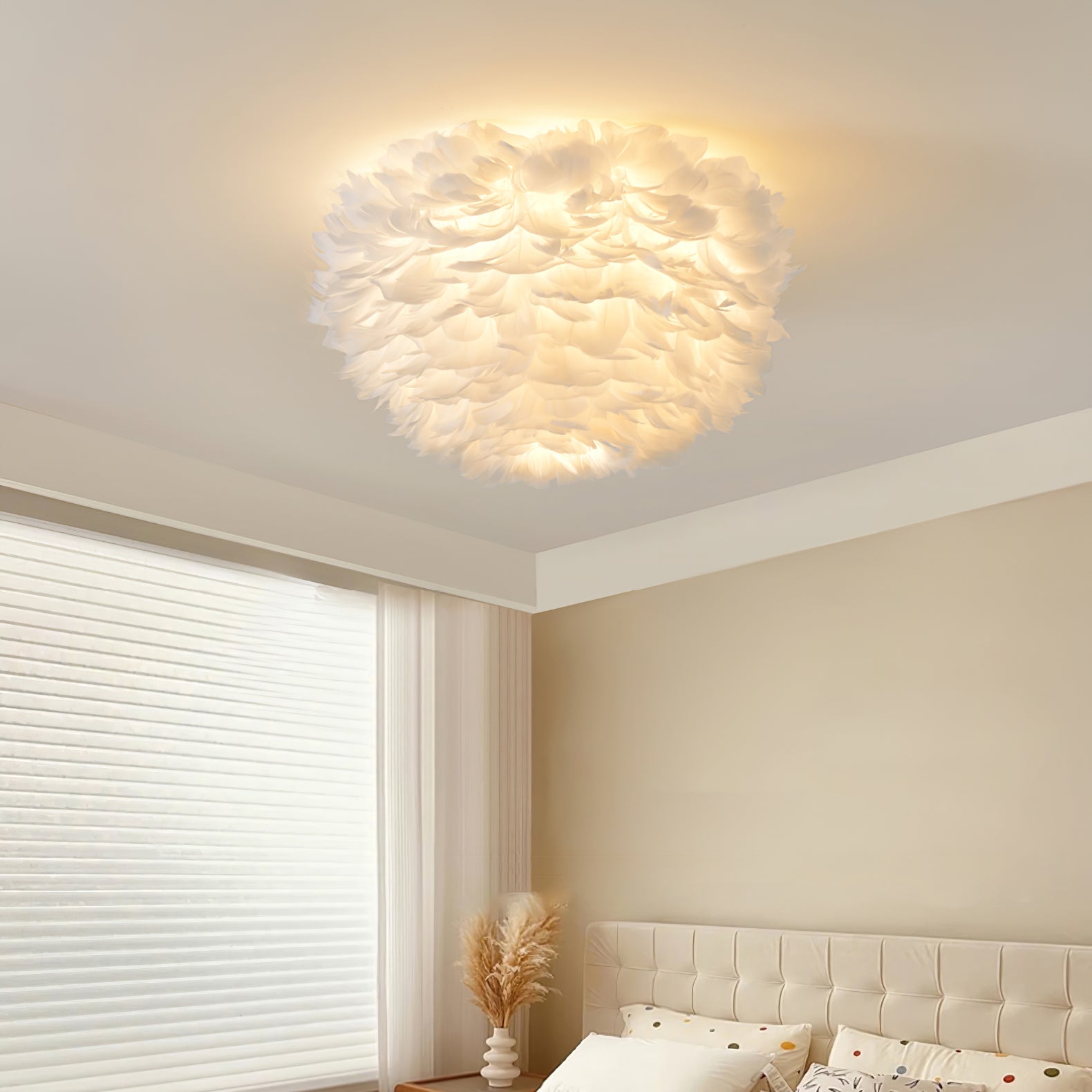 Zalore Premium Nordic Art Feathered Ceiling Lamp - Letslighting