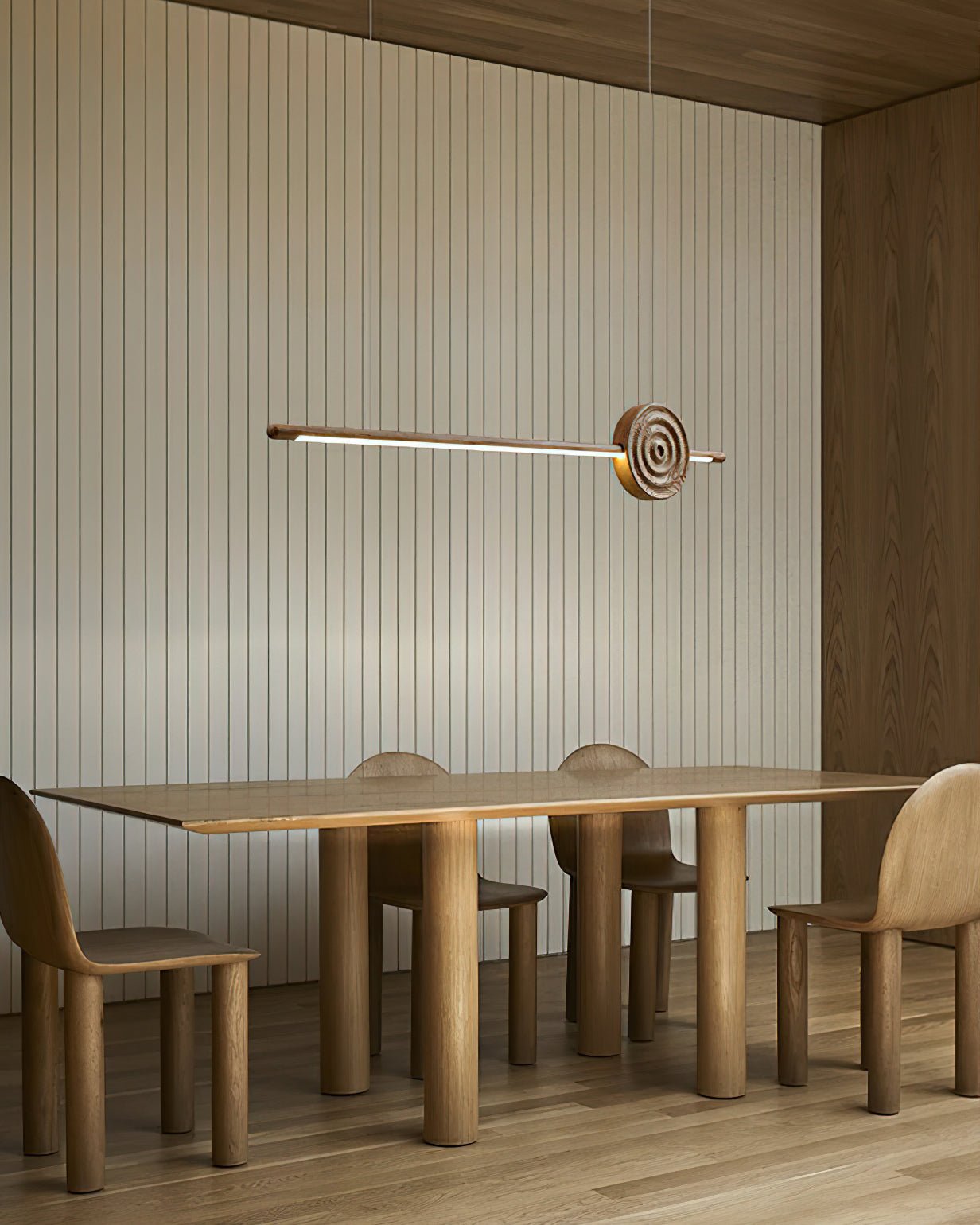 Aurora Chandelier Erhu Wood - Letslighting