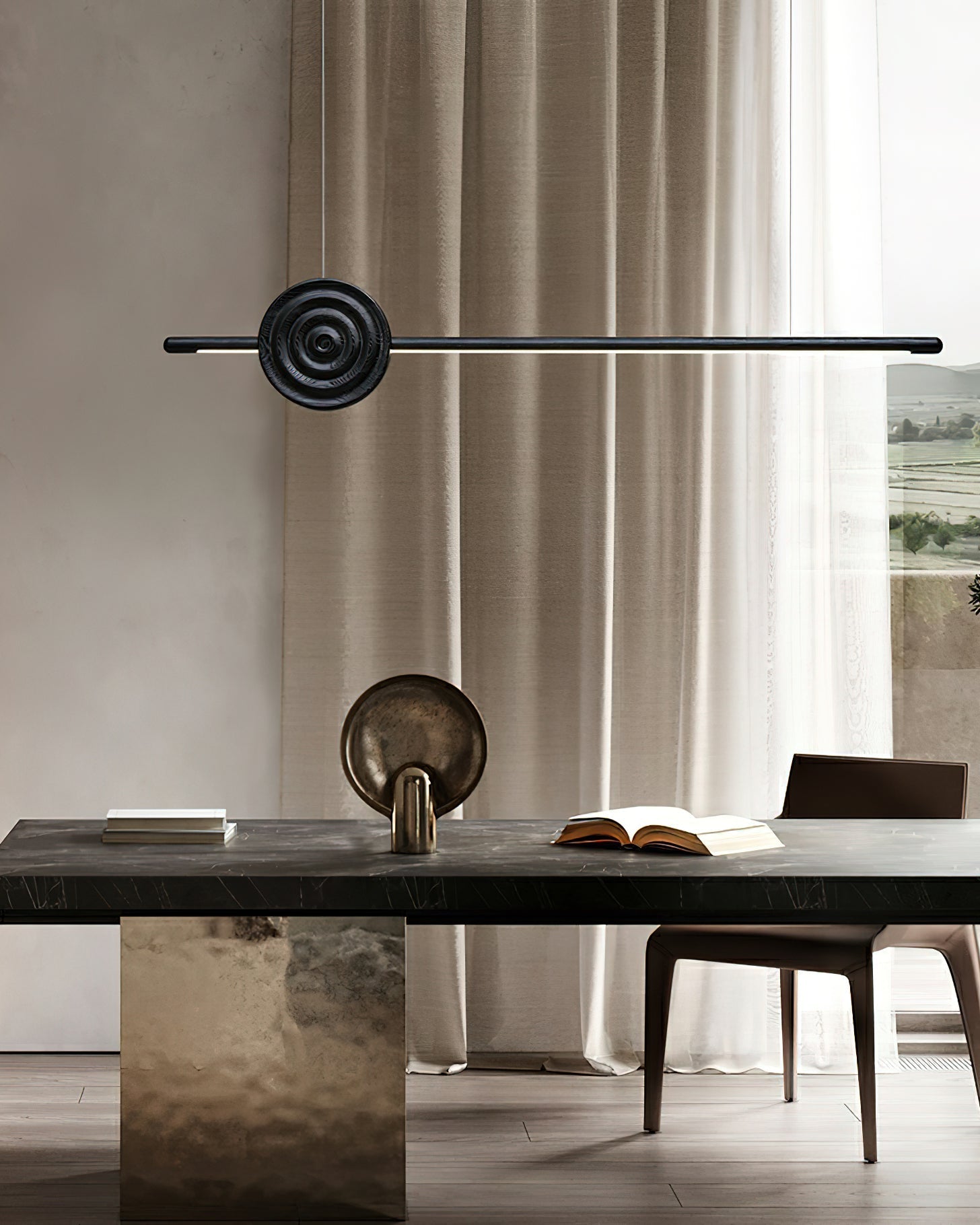 Aurora Chandelier Erhu Wood - Letslighting