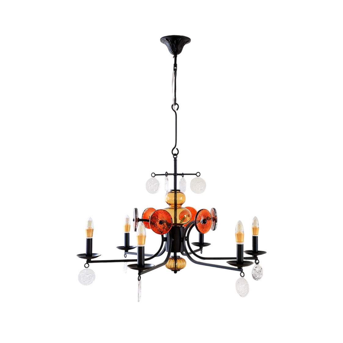 Anorion Vintage Industrial Luxury Glass Chandelier - Letslighting