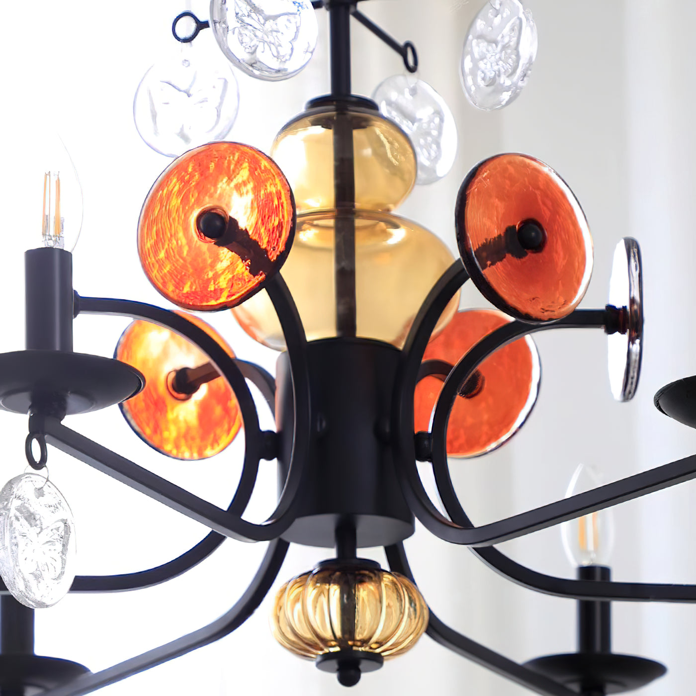 Anorion Vintage Industrial Luxury Glass Chandelier - Letslighting
