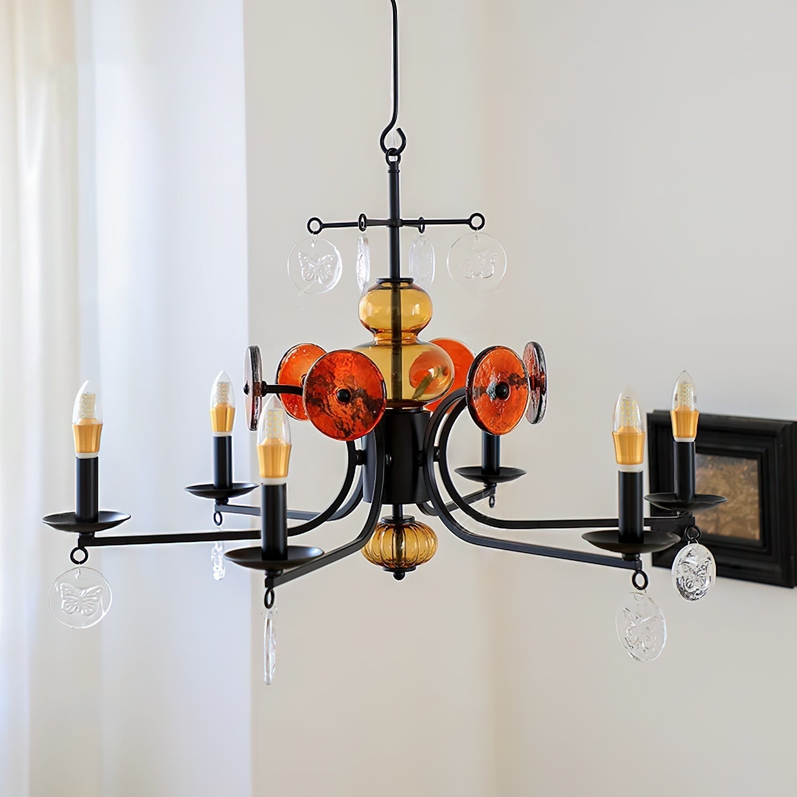 Anorion Vintage Industrial Luxury Glass Chandelier - Letslighting