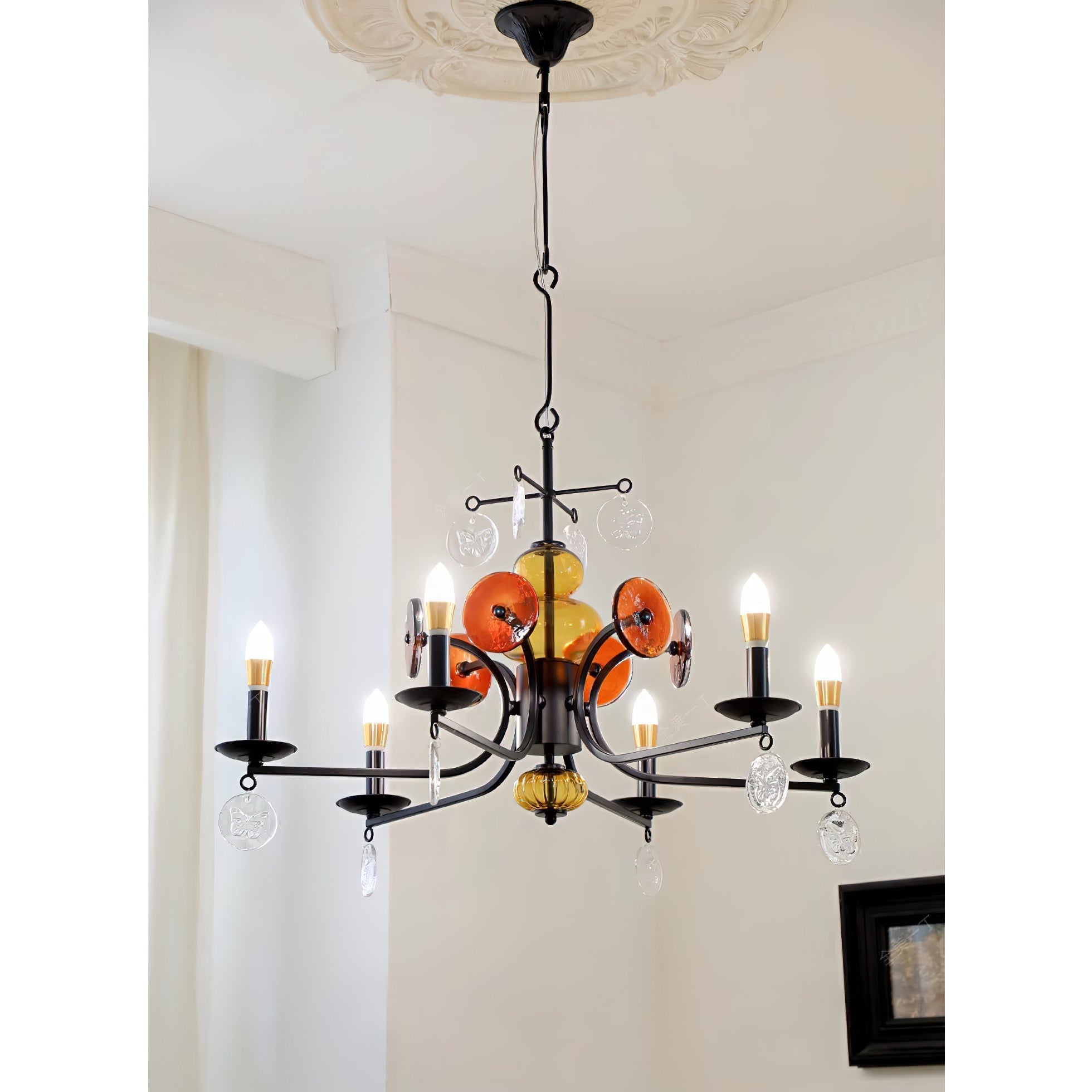Anorion Vintage Industrial Luxury Glass Chandelier - Letslighting