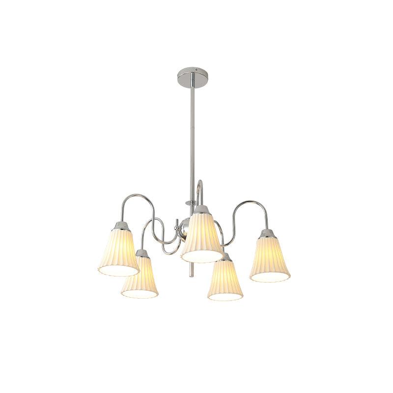 Lustra Chandelier Esther Ceramic Pleated Modern - Letslighting