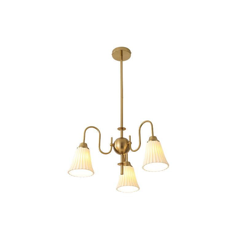 Lustra Chandelier Esther Ceramic Pleated Modern - Letslighting