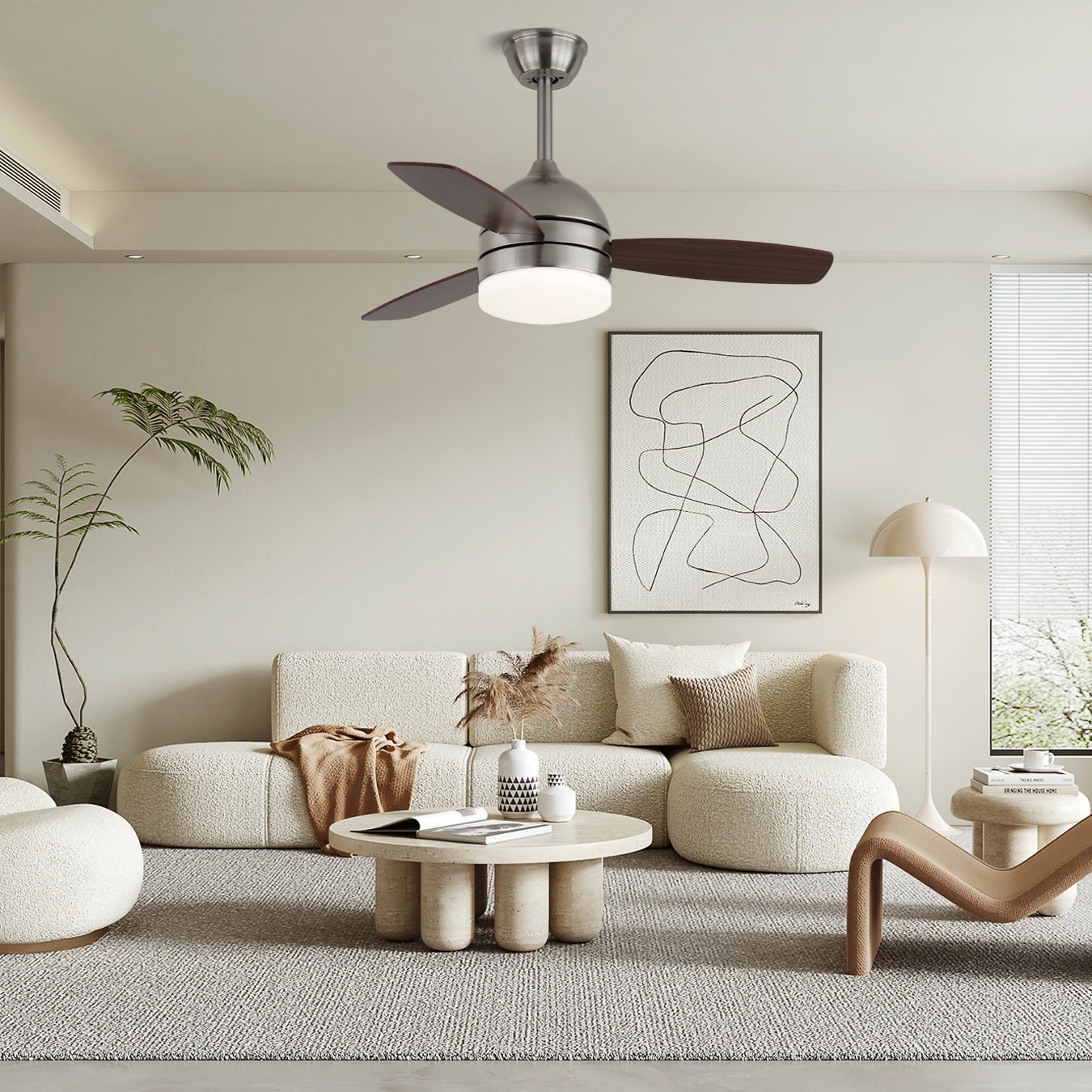Caelan Modern Ceiling Fan Light - Letslighting