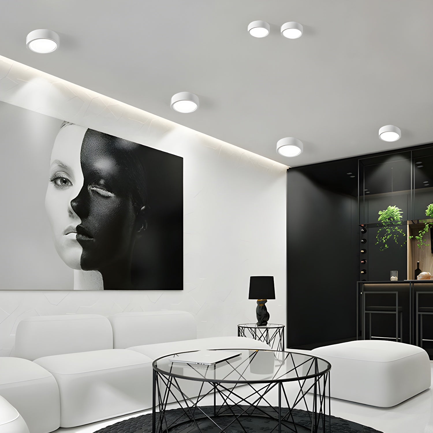 Usorel Modern Minimalist Surface Ceiling Light - Letslighting