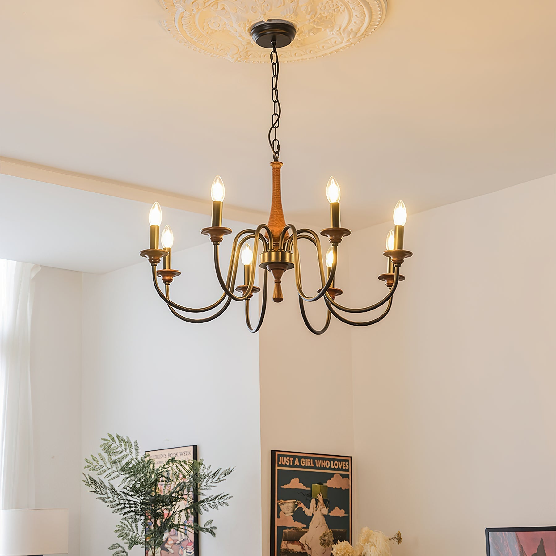 Alzorila Vintage Industrial Hand-carved Chandelier - Letslighting