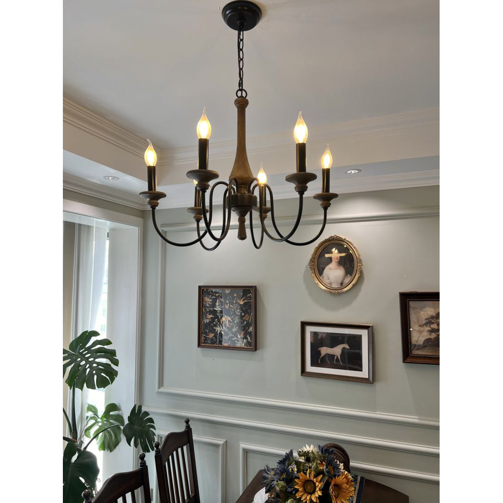 Alzorila Vintage Industrial Hand-carved Chandelier - Letslighting