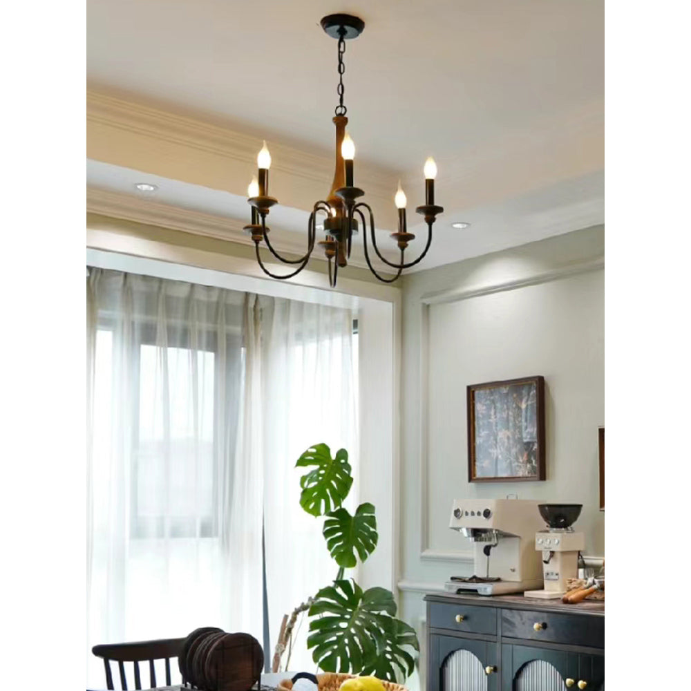 Alzorila Vintage Industrial Hand-carved Chandelier - Letslighting