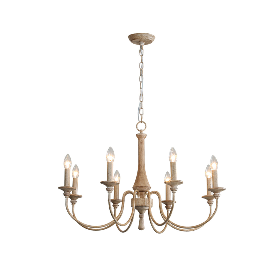 Alzorila Vintage Industrial Hand-carved Chandelier - Letslighting
