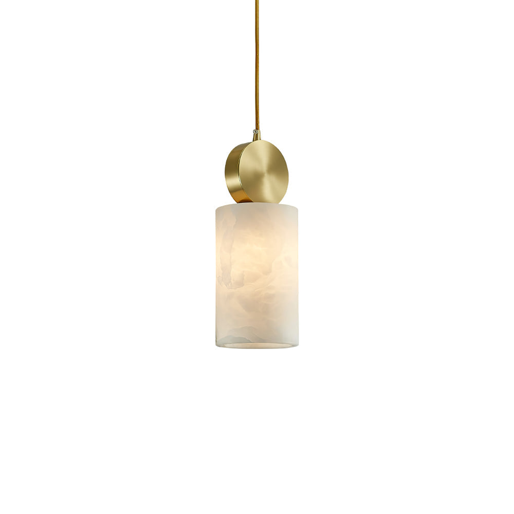 Etruscan Pendant Light Alabaster & Brass - Letslighting