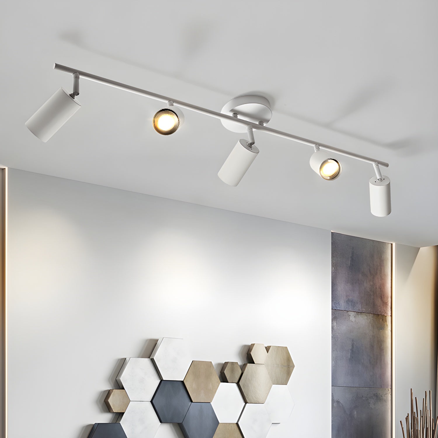 Quadra Aluminum Contemporary Ceiling Light - Letslighting