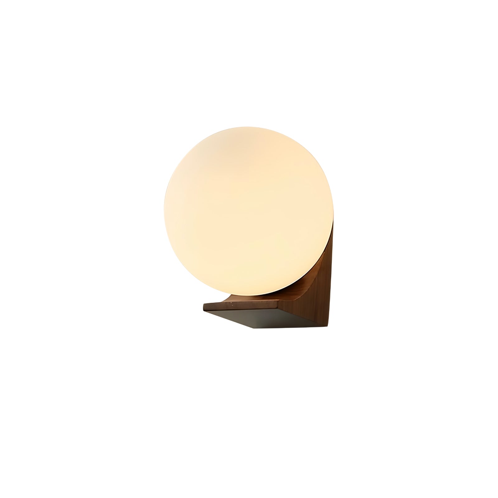 Icarara Modern Minimalist Orb Wood Glass Wall Lamp - Letslighting