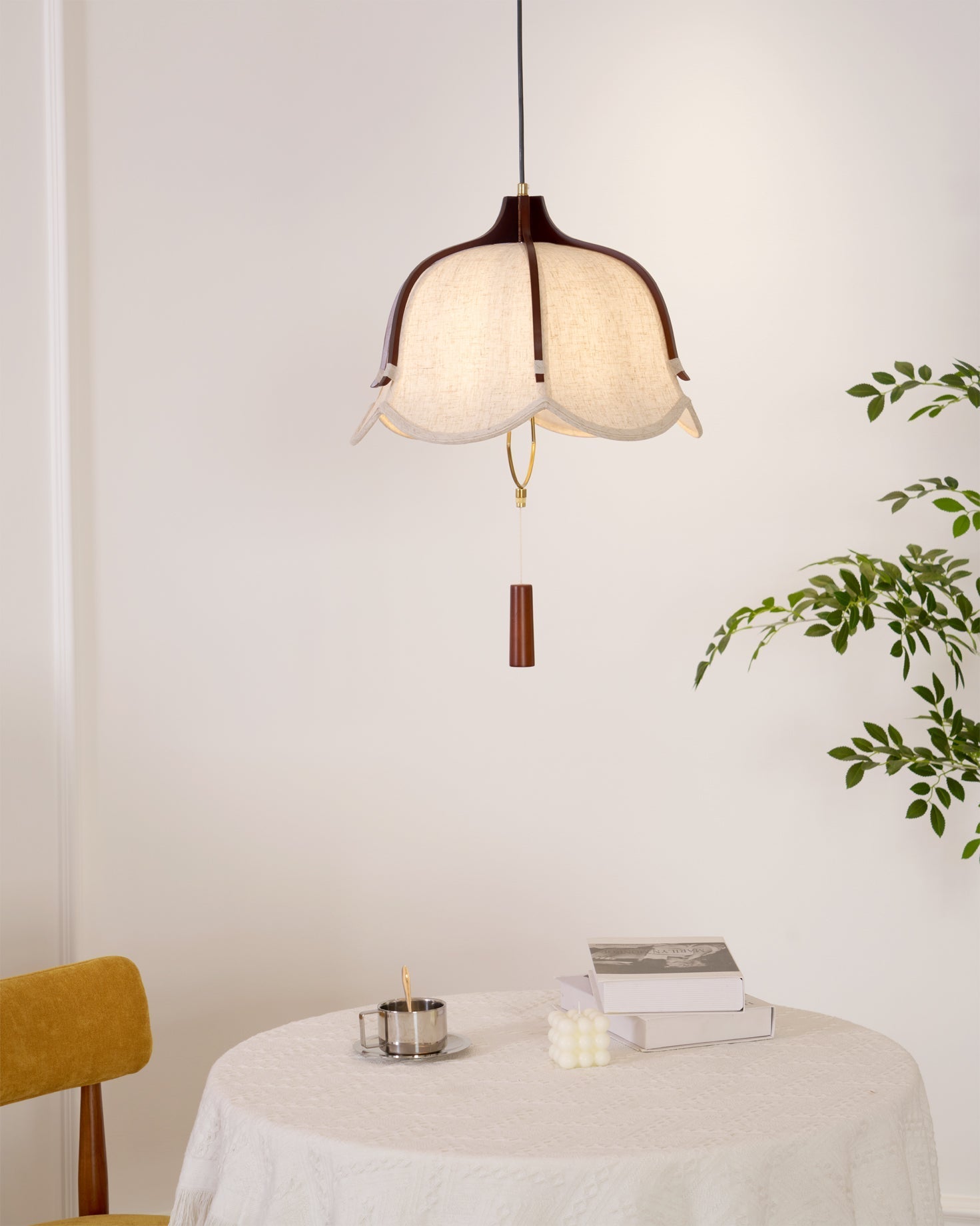 Lustra Pendant Lamp Lantern Modern Fabric - Letslighting