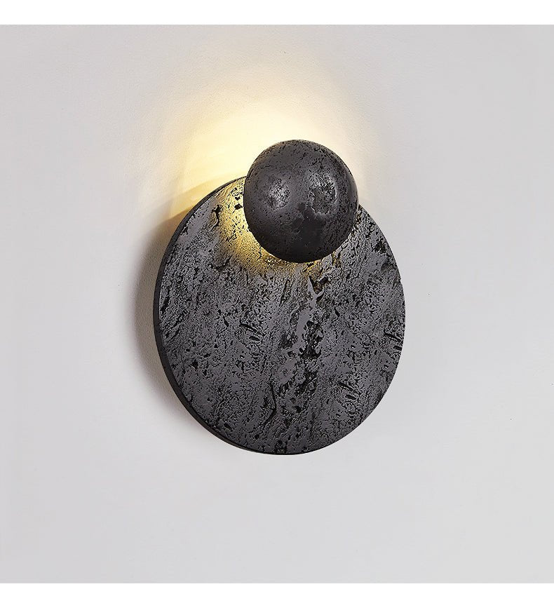 Event Industrial Travertine Wall Light