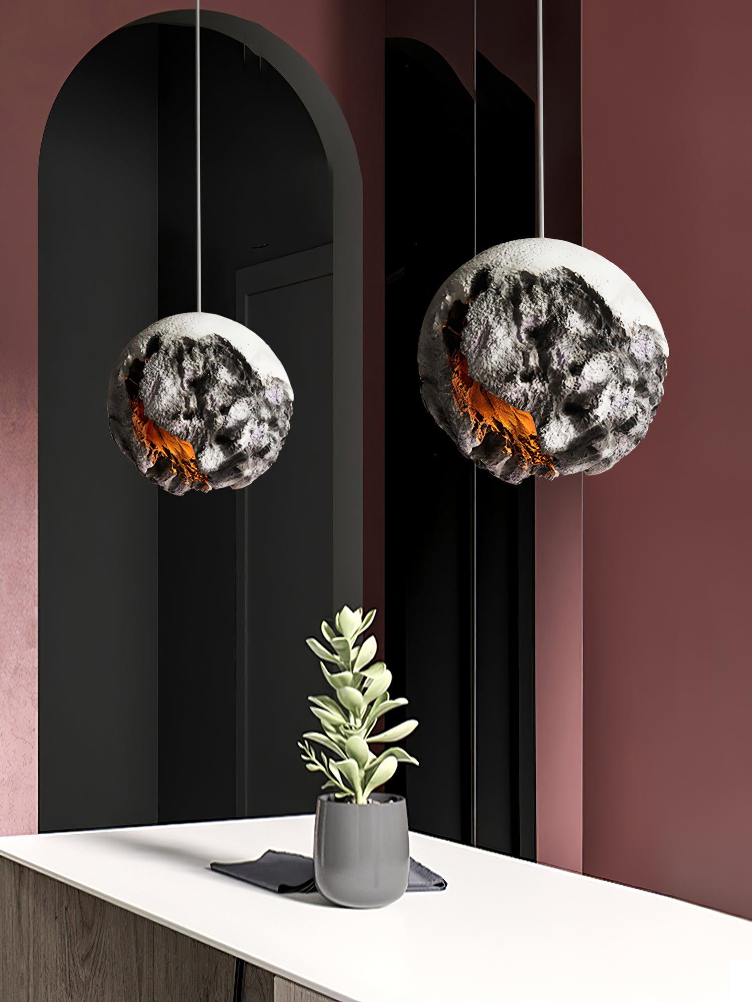 Ilphaara Irregular Planet Plastic Pendant Lamp - Letslighting