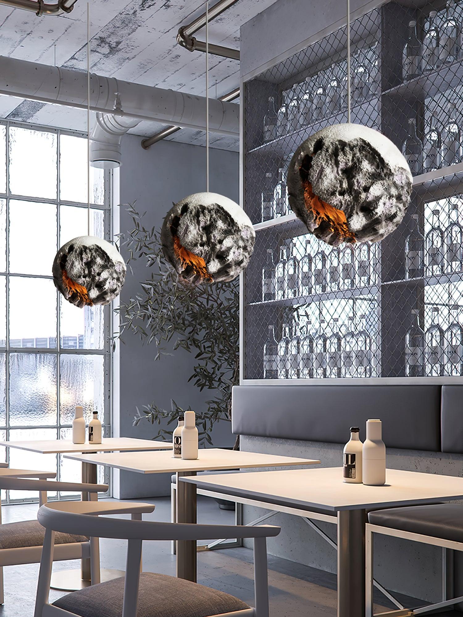 Ilphaara Irregular Planet Plastic Pendant Lamp - Letslighting