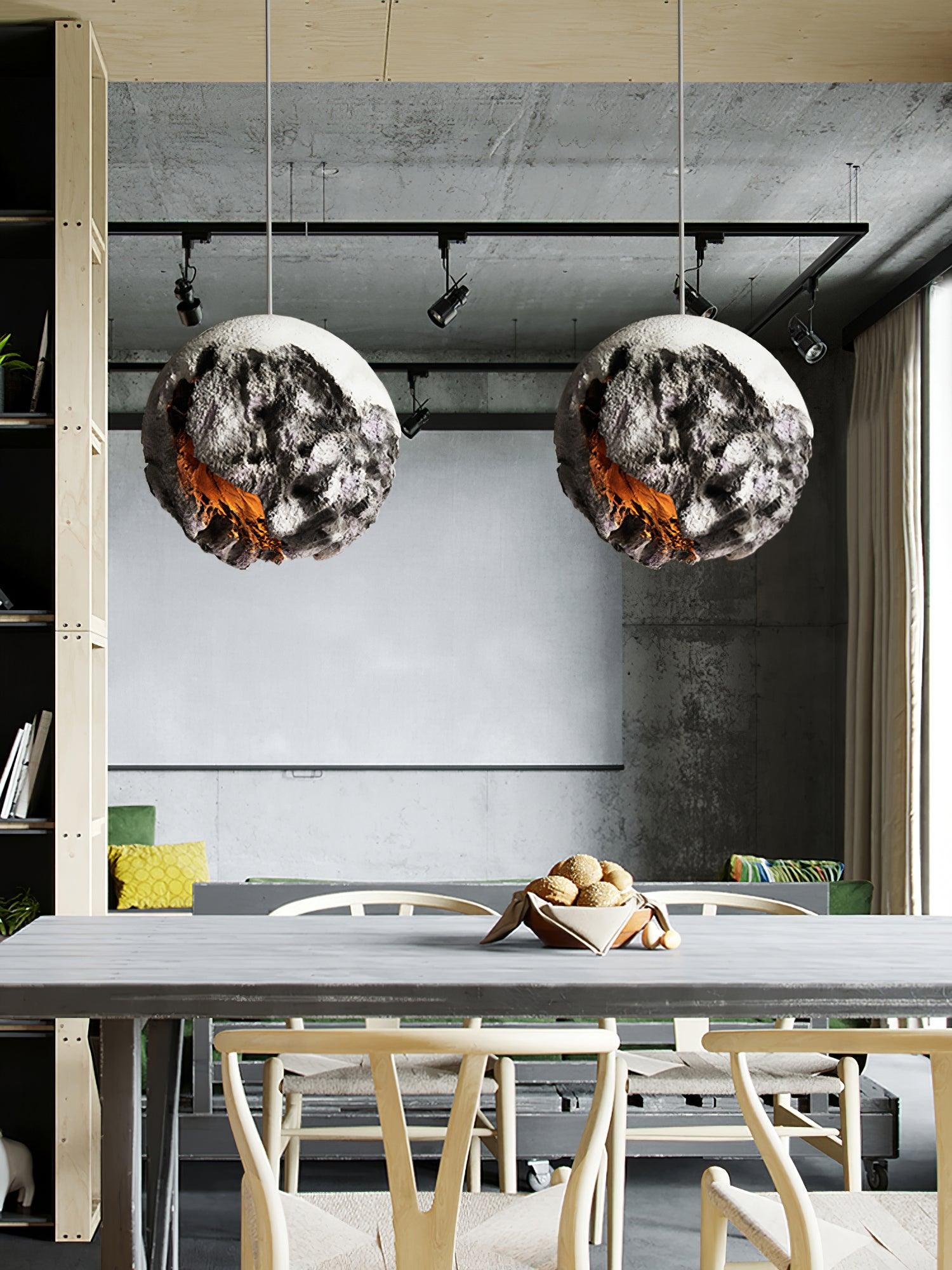 Ilphaara Irregular Planet Plastic Pendant Lamp - Letslighting
