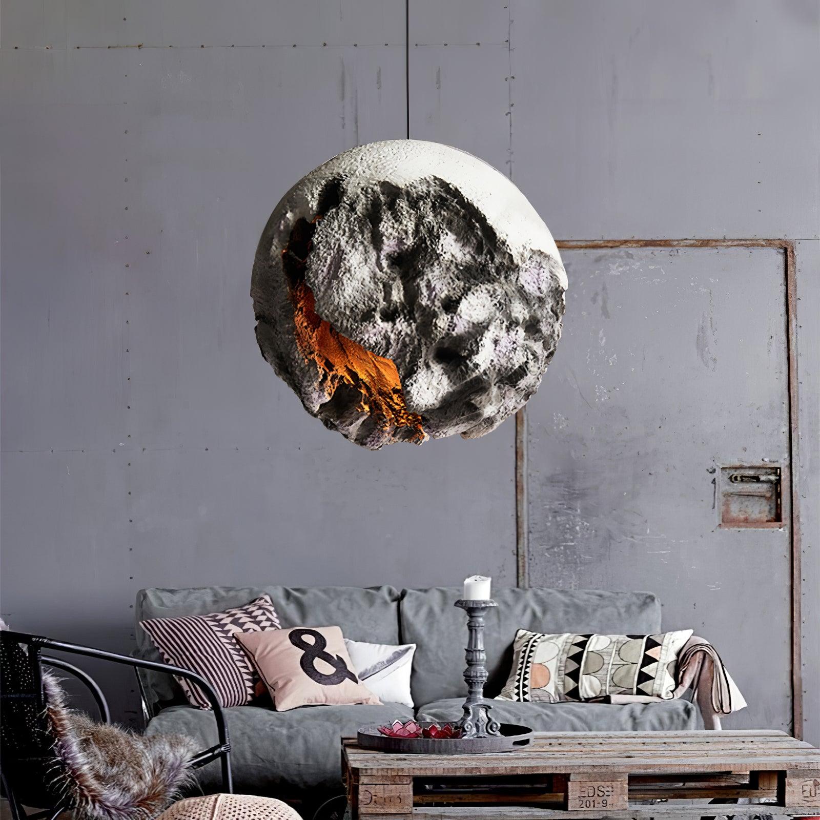 Ilphaara Irregular Planet Plastic Pendant Lamp - Letslighting
