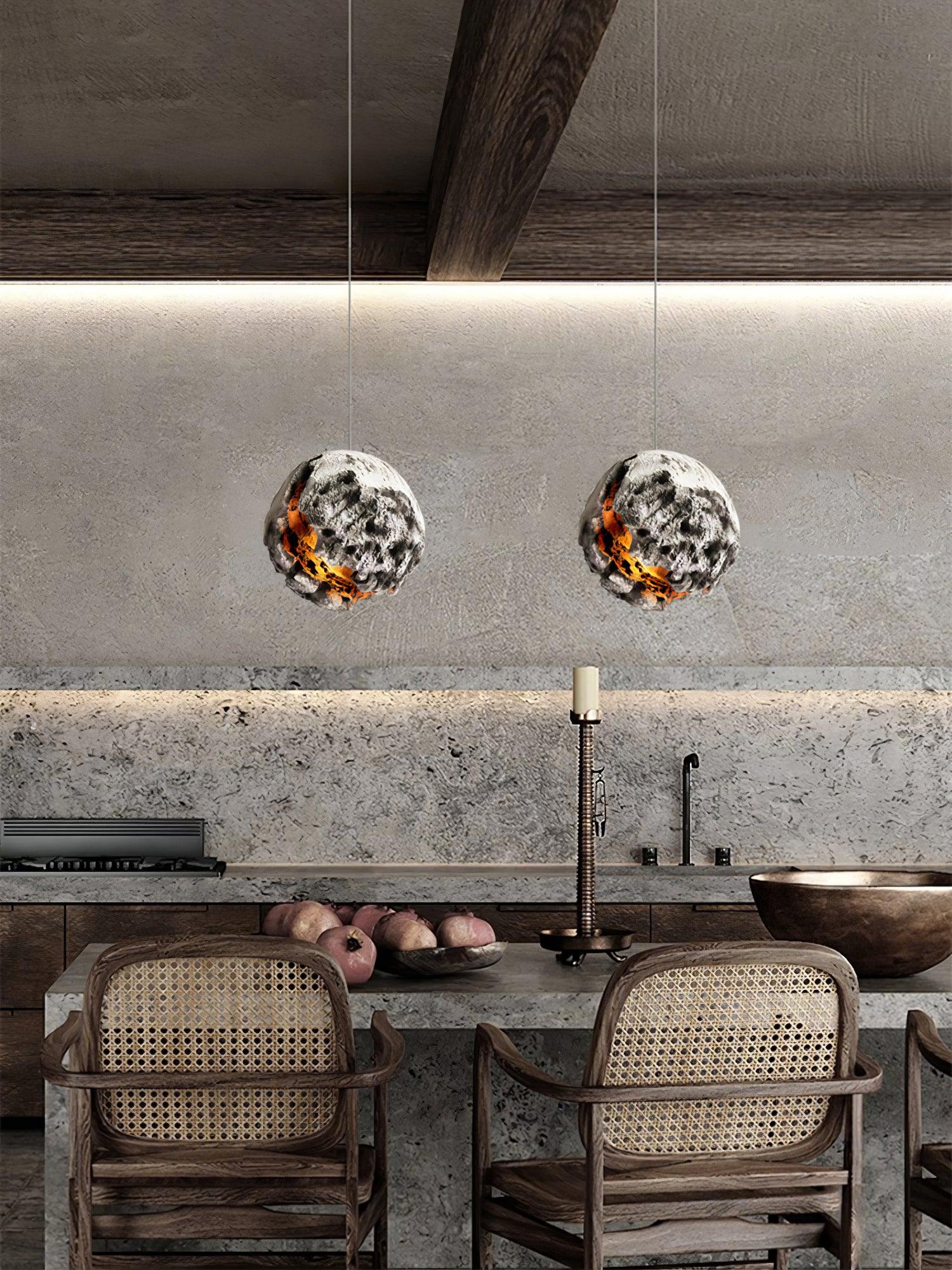 Ilphaara Irregular Planet Plastic Pendant Lamp - Letslighting
