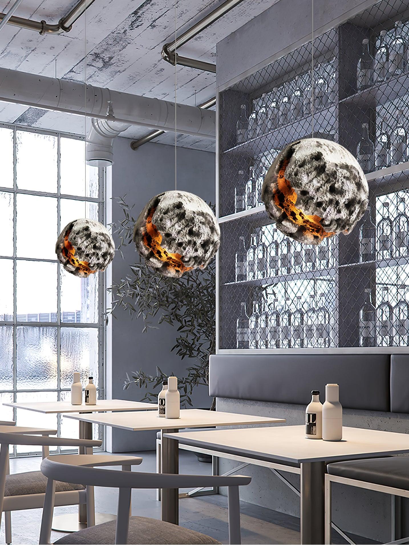 Ilphaara Irregular Planet Plastic Pendant Lamp - Letslighting