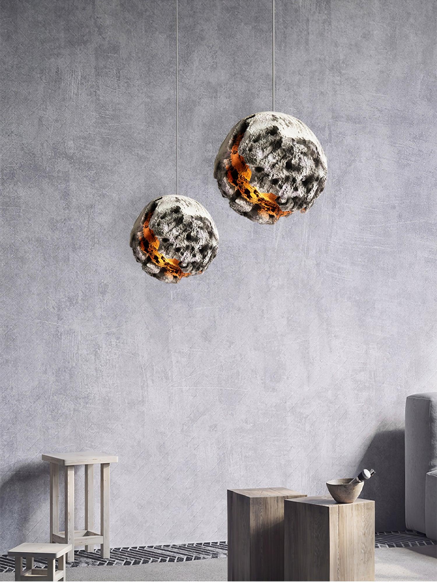 Ilphaara Irregular Planet Plastic Pendant Lamp - Letslighting