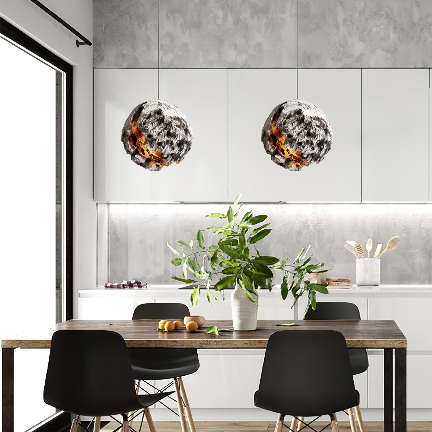Ilphaara Irregular Planet Plastic Pendant Lamp - Letslighting