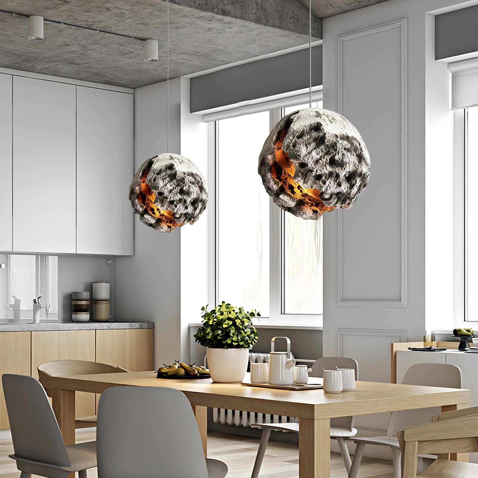 Ilphaara Irregular Planet Plastic Pendant Lamp - Letslighting