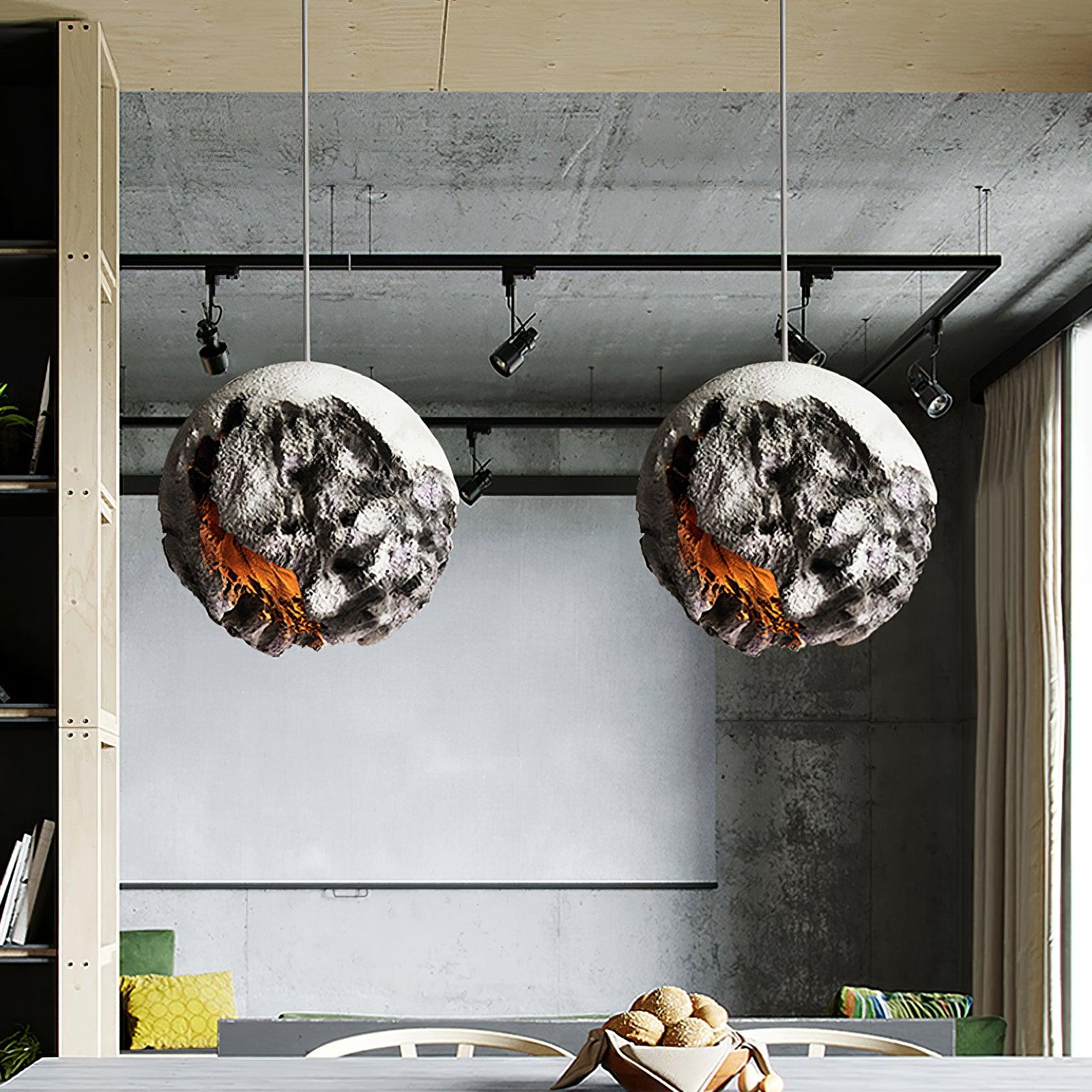 Ilphaara Irregular Planet Plastic Pendant Lamp - Letslighting