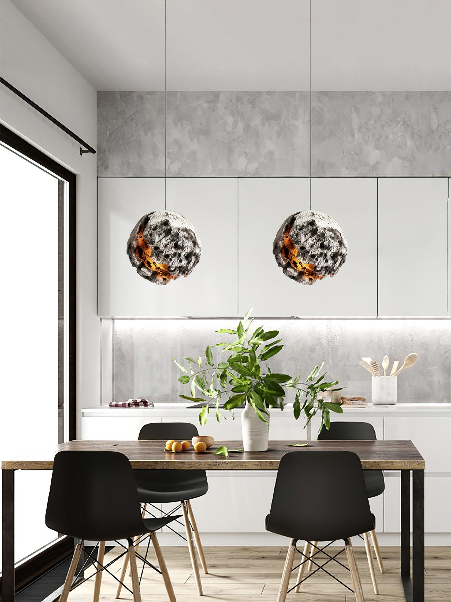 Ilphaara Irregular Planet Plastic Pendant Lamp - Letslighting