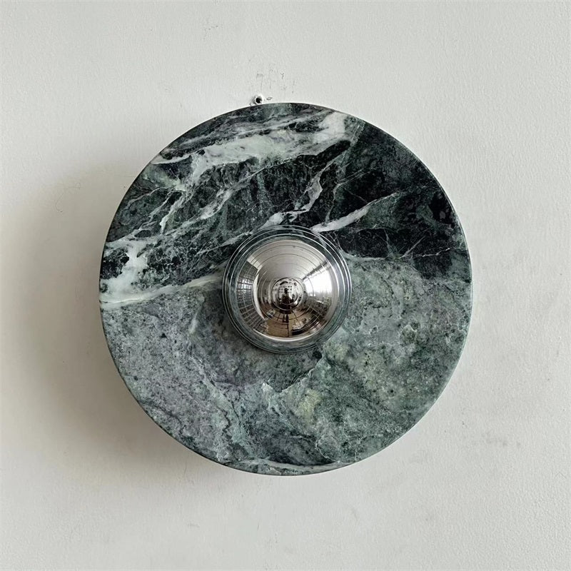 Evvarel Modern Minimalist Green Marble Sconce Wall Lamp - Letslighting