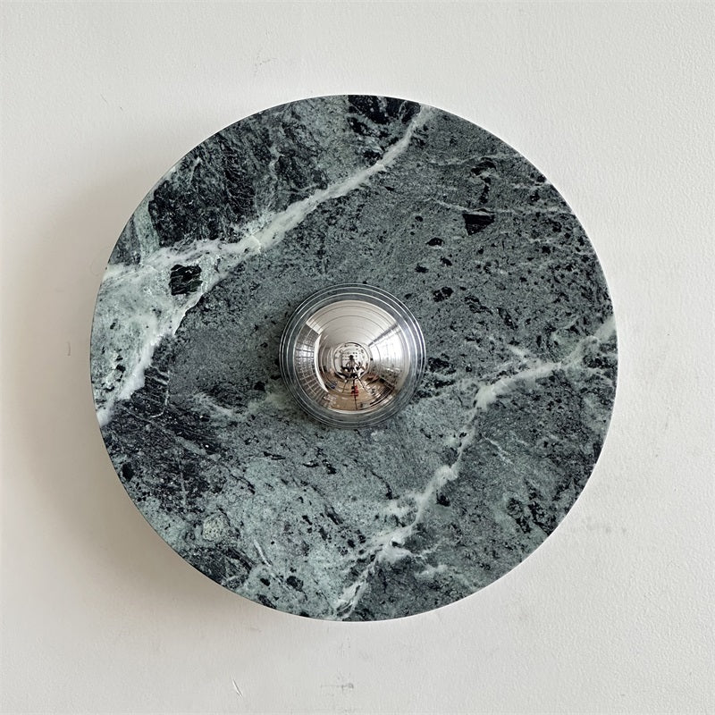 Evvarel Modern Minimalist Green Marble Sconce Wall Lamp - Letslighting