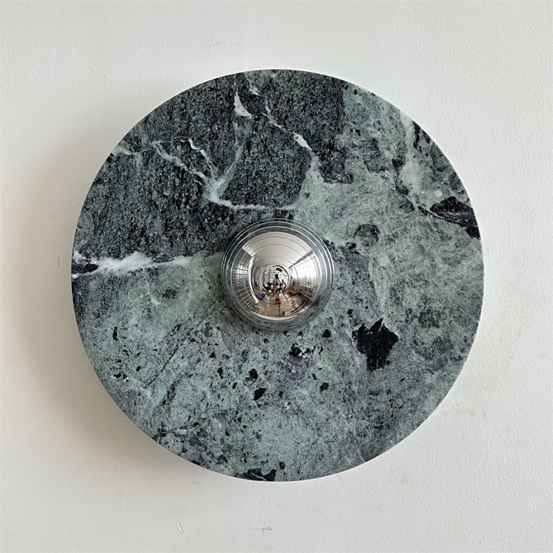 Evvarel Modern Minimalist Green Marble Sconce Wall Lamp - Letslighting