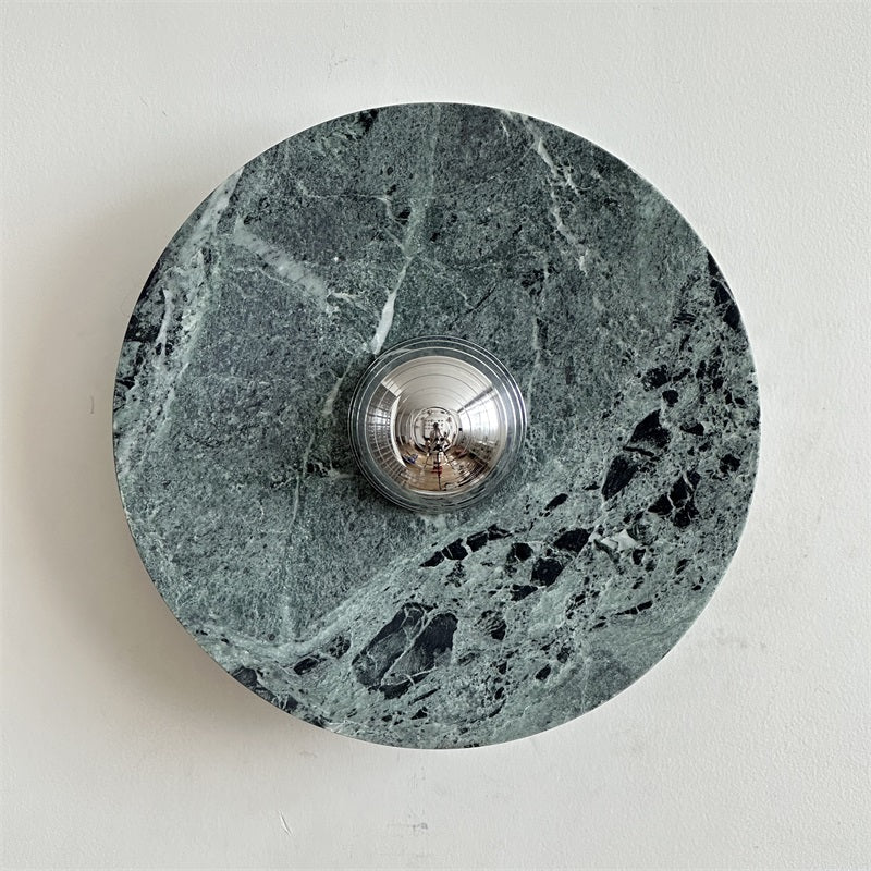Evvarel Modern Minimalist Green Marble Sconce Wall Lamp - Letslighting