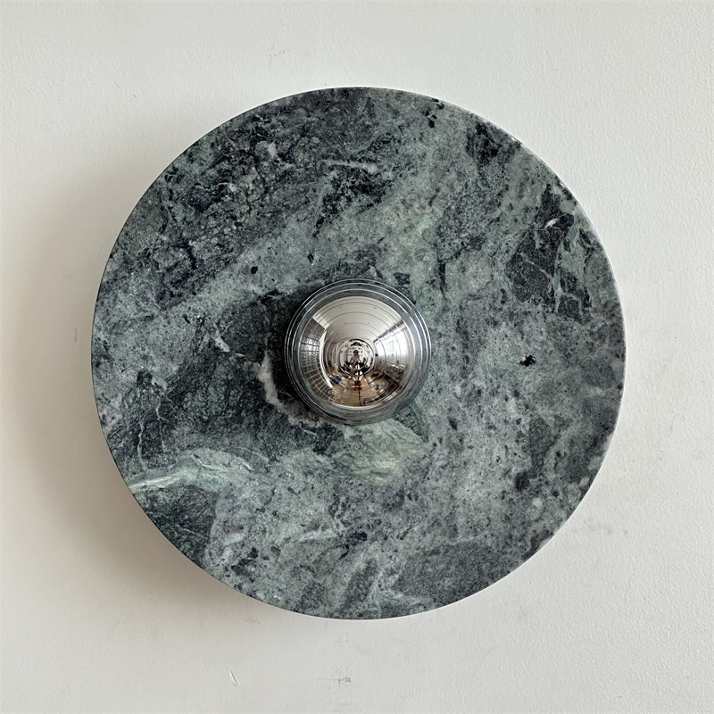 Evvarel Modern Minimalist Green Marble Sconce Wall Lamp - Letslighting