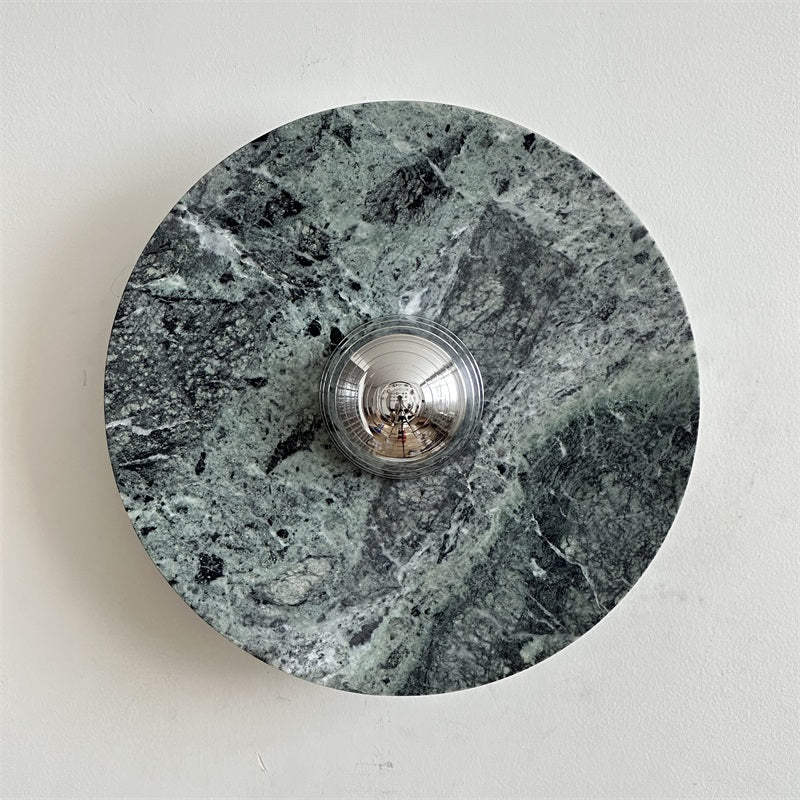 Evvarel Modern Minimalist Green Marble Sconce Wall Lamp - Letslighting