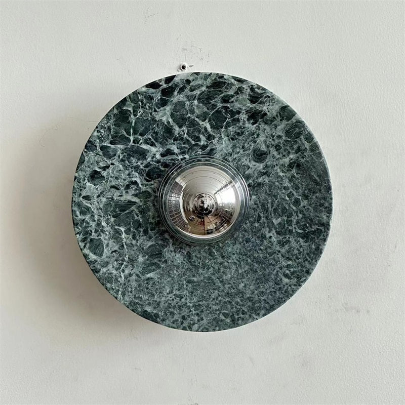 Evvarel Modern Minimalist Green Marble Sconce Wall Lamp - Letslighting