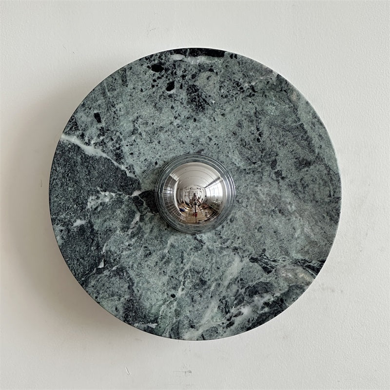 Evvarel Modern Minimalist Green Marble Sconce Wall Lamp - Letslighting