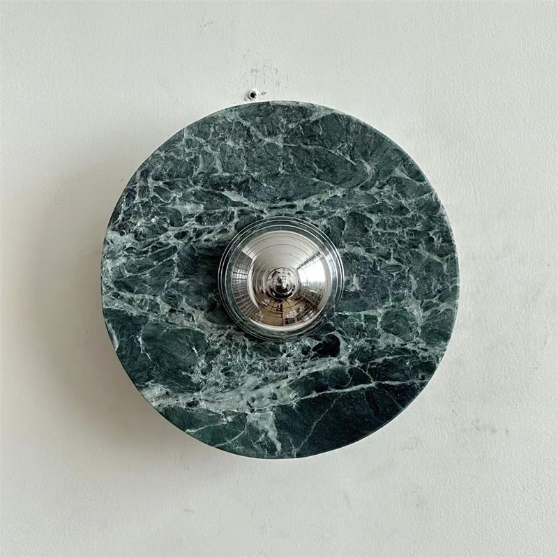 Evvarel Modern Minimalist Green Marble Sconce Wall Lamp - Letslighting