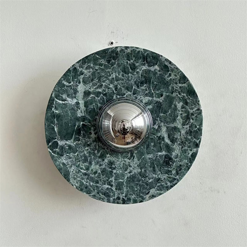 Evvarel Modern Minimalist Green Marble Sconce Wall Lamp - Letslighting