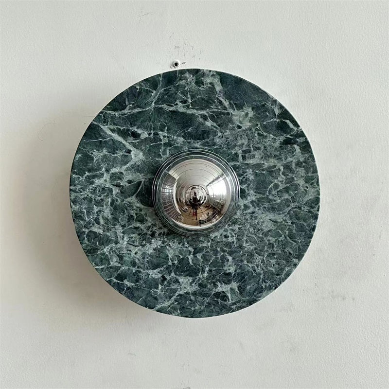 Evvarel Modern Minimalist Green Marble Sconce Wall Lamp - Letslighting