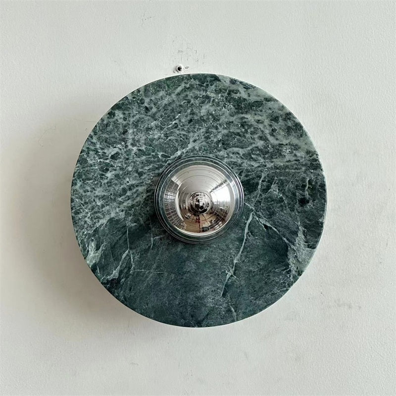 Evvarel Modern Minimalist Green Marble Sconce Wall Lamp - Letslighting