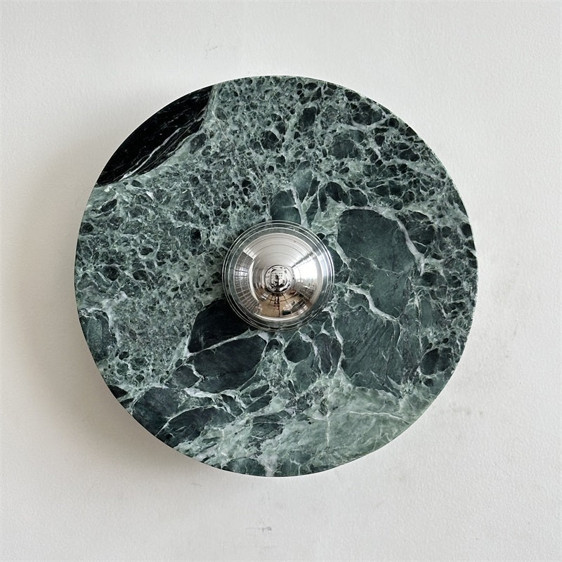 Evvarel Modern Minimalist Green Marble Sconce Wall Lamp - Letslighting