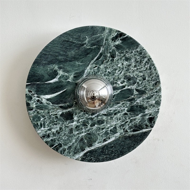 Evvarel Modern Minimalist Green Marble Sconce Wall Lamp - Letslighting