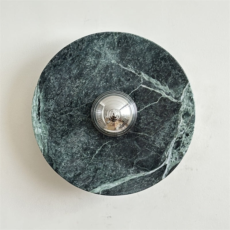 Evvarel Modern Minimalist Green Marble Sconce Wall Lamp - Letslighting